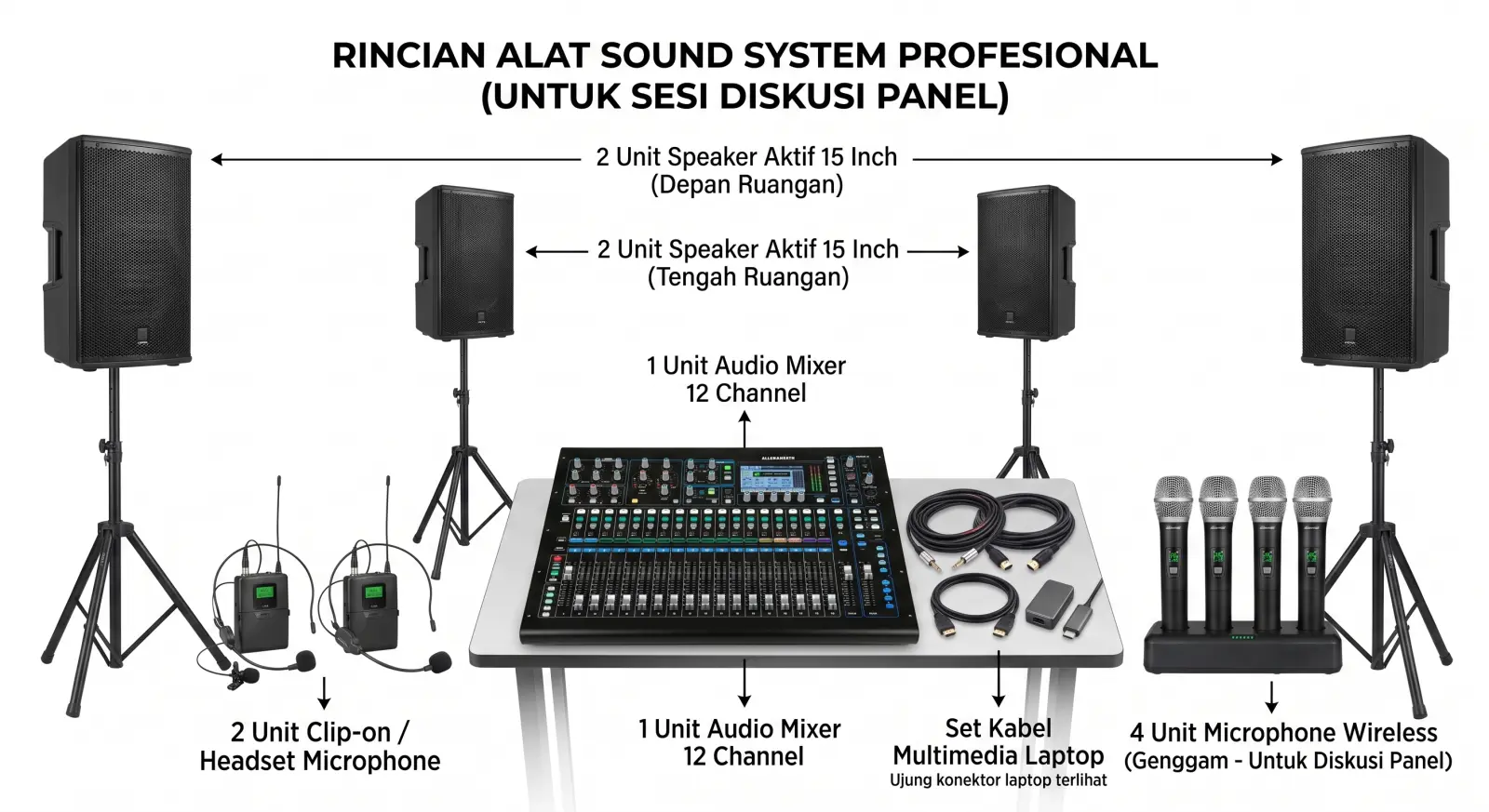 Paket Konferensi & Talkshow (Skala Menengah)