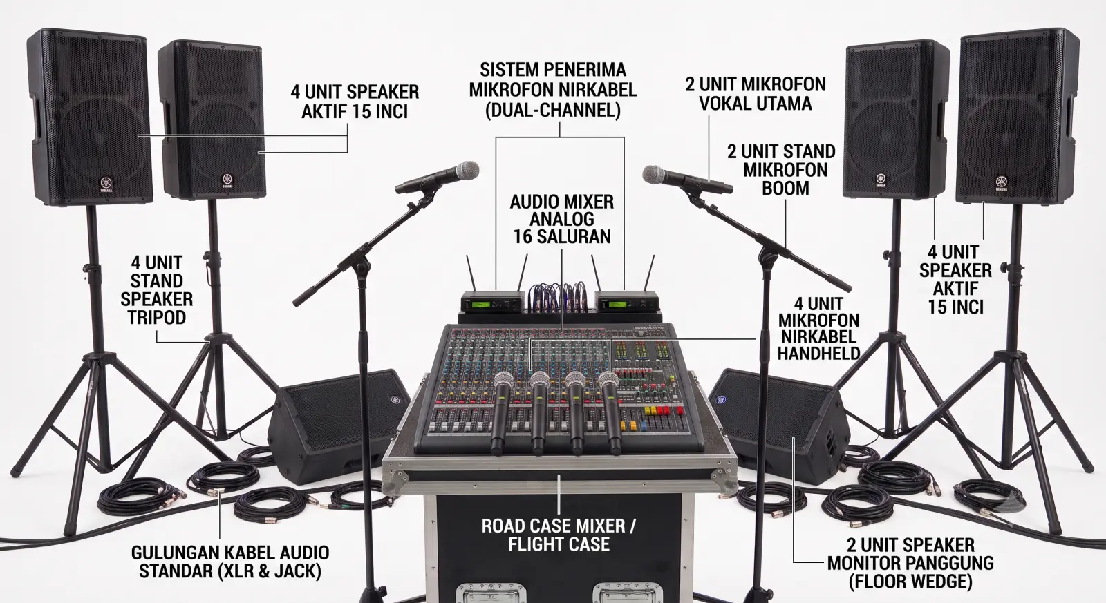Paket Pensi Indoor Akustik (Skala Menengah)
